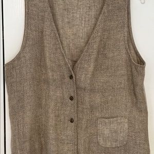 J Jill Hemp & yak vest, M